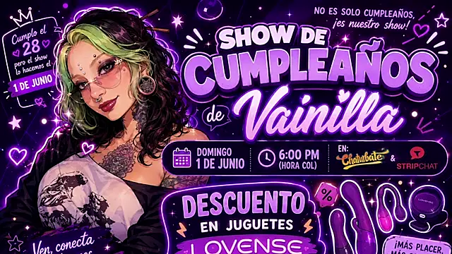 vainilla doll online show from 06.18.26
