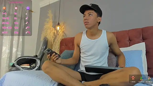 Brunette  boy online show from 12.14.25