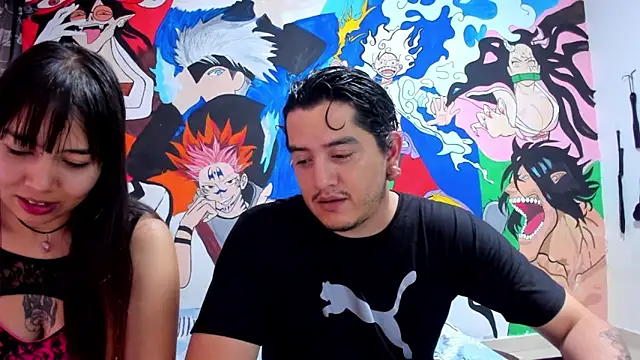 Snapshot of RoxyandAron2 chatting on 10.11.25 RoxyandAron2 online show from 10.11.25