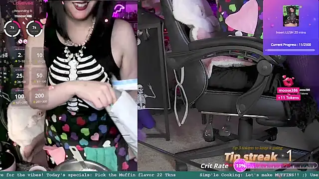 Snapshot of LadyMarzanna chatting on 10.25.25 LadyMarzanna online show from 10.25.25