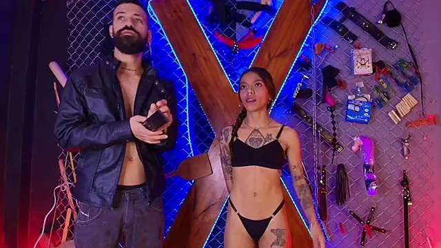 Warick and Aria bdsm  online show from 10.20.25