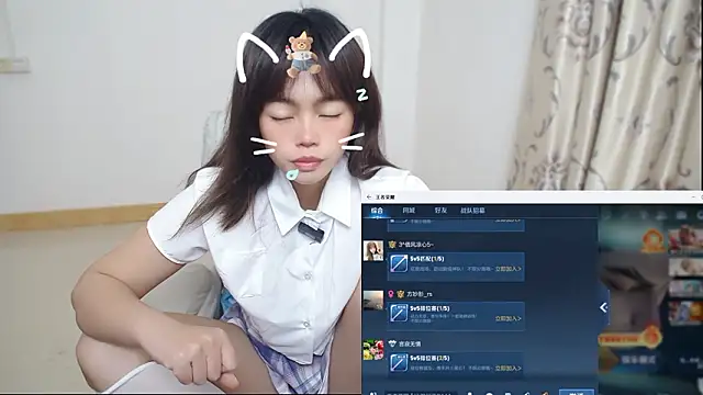 Snapshot of Duolamei chatting on 02.10.26 Duolamei online show from 02.10.26