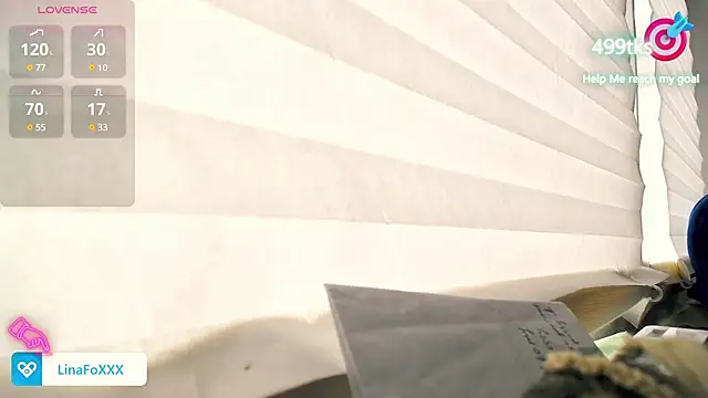 Snapshot of LinaFoX chatting on 02.14.25 LinaFoX online show from 02.14.25