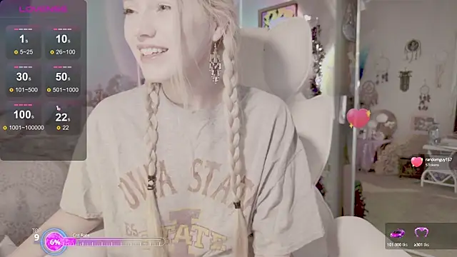 Snapshot of Talulaa chatting on 09.29.25 Talulaa online show from 09.29.25