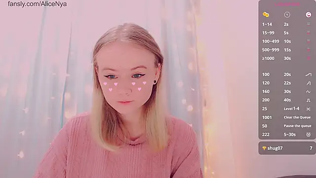 AliceNya cute online show from 01.11.26