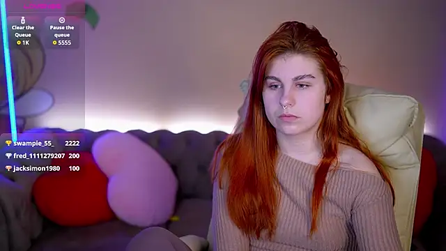 GingerPinky online show from 02.12.26