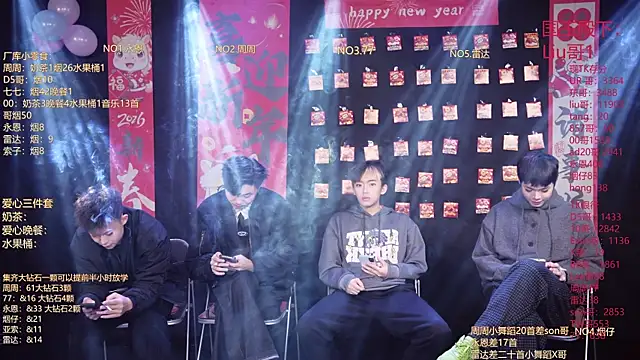 Snapshot of BTS-007 chatting on 02.18.26 BTS-007 online show from 02.18.26