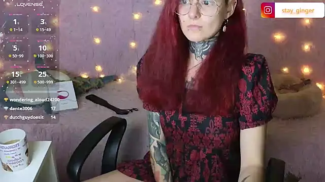 Ginger Stay online show from 01.09.25