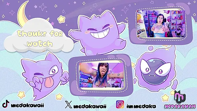 Snapshot of meda_kawaii_ chatting on 02.22.25 meda kawaii online show from 02.22.25