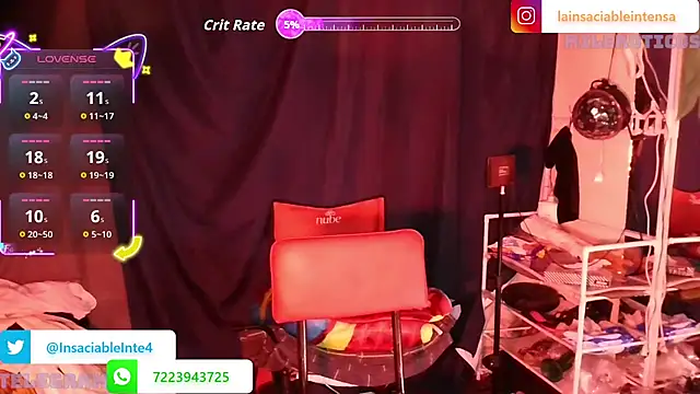 LaInsaciableIntensa online show from 10.22.25