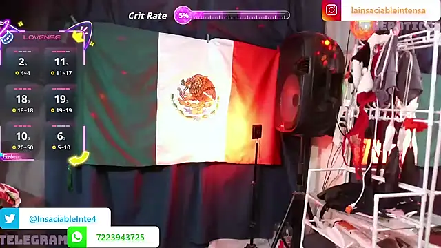 LaInsaciableIntensa online show from 12.15.25