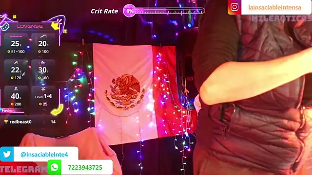 LaInsaciableIntensa online show from 03.27.26