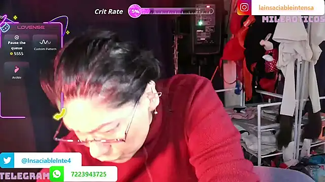 LaInsaciableIntensa online show from 07.19.26