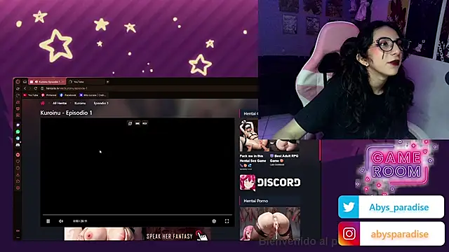 Snapshot of Abysparadise chatting on 11.13.25 Abysparadise online show from 11.13.25