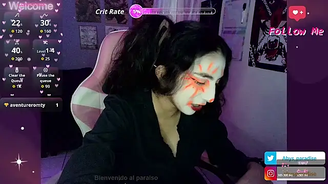 Abysparadise online show from 04.05.26