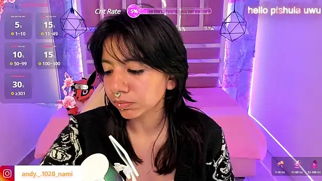Snapshot of Nami_usagi chatting on 01.28.25 Nami usagi online show from 01.28.25