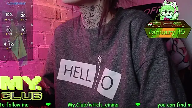 Snapshot of Witch_Emma chatting on 01.19.26 Witch Emma online show from 01.19.26