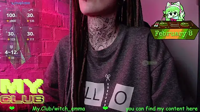 Snapshot of Witch_Emma chatting on 02.08.26 Witch Emma online show from 02.08.26