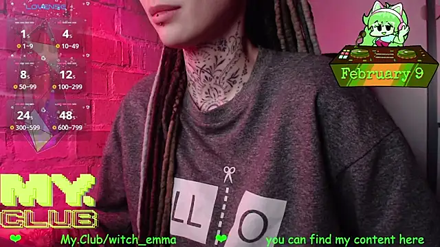 Snapshot of Witch_Emma chatting on 02.09.26 Witch Emma online show from 02.09.26