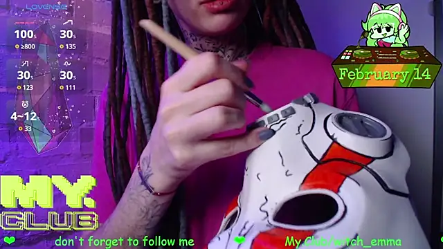 Snapshot of Witch_Emma chatting on 02.14.26 Witch Emma online show from 02.14.26