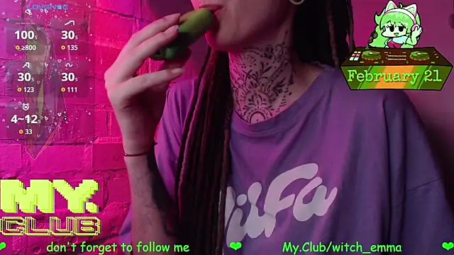 Snapshot of Witch_Emma chatting on 02.21.26 Witch Emma online show from 02.21.26