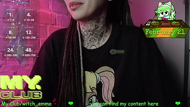 Snapshot of Witch_Emma chatting on 02.21.26 Witch Emma online show from 02.21.26