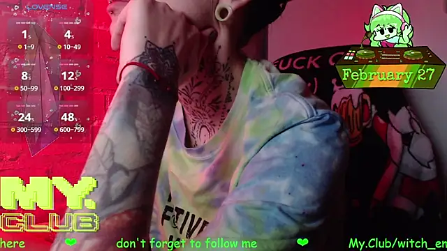 Snapshot of Witch_Emma chatting on 02.27.26 Witch Emma online show from 02.27.26