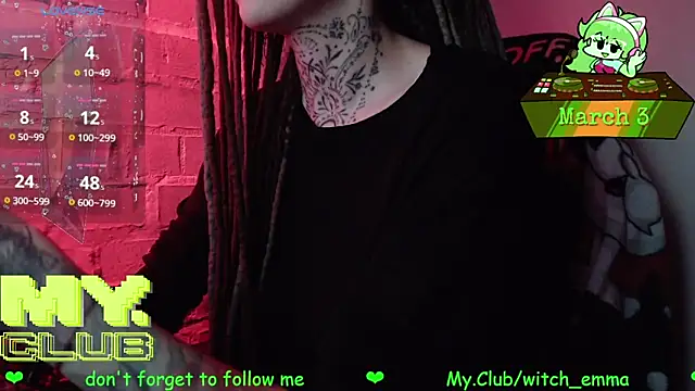 Snapshot of Witch_Emma chatting on 03.03.26 Witch Emma online show from 03.03.26