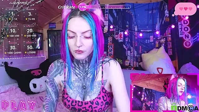 Snapshot of NekoCyber chatting on 02.28.26 NekoCyber online show from 02.28.26