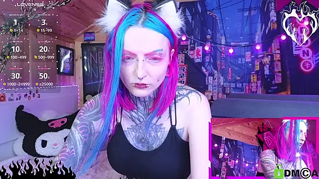 Snapshot of NekoCyber chatting on 07.29.26 NekoCyber online show from 07.29.26