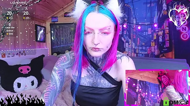 Snapshot of NekoCyber chatting on 08.02.26 NekoCyber online show from 08.02.26